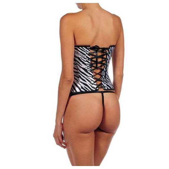 Corset Zebra Gris