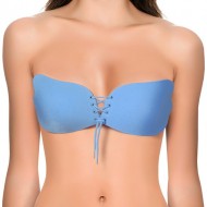 Invisible Bra Strapless Liso Autoadhesivo - Color Azul
