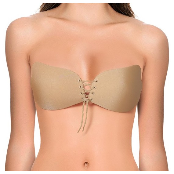 Invisible Bra Strapless Liso Autoadhesivo - Color Beige