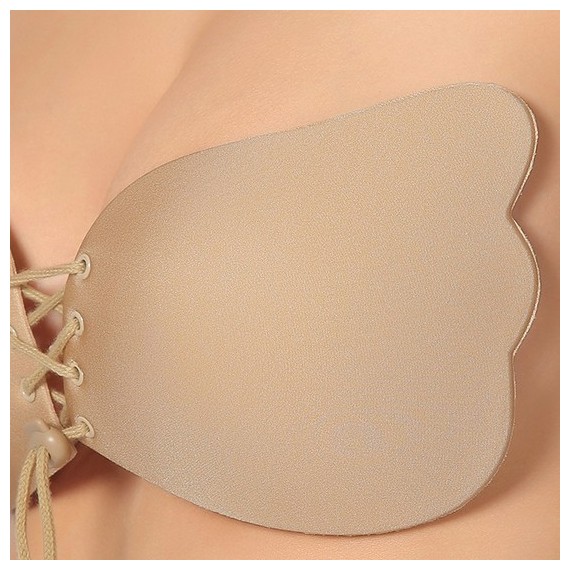 Invisible Bra Strapless Liso Autoadhesivo - Color Beige