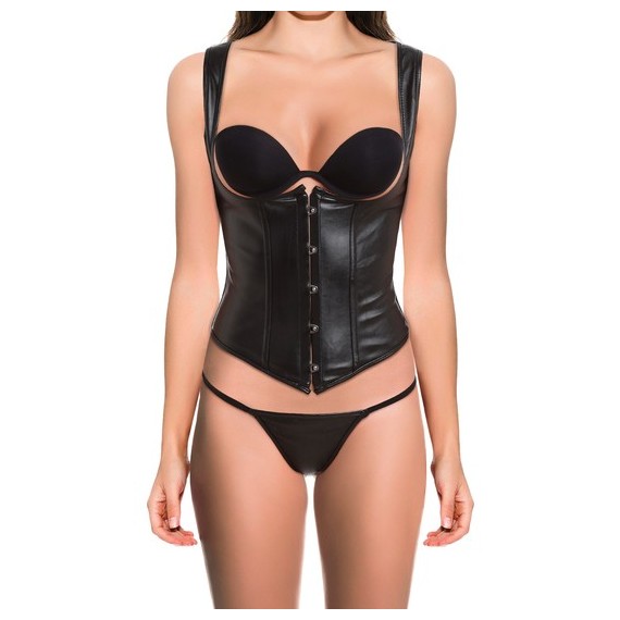 Corset Similicuir Negro