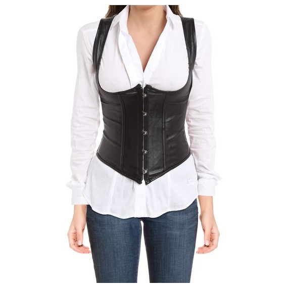 Corset Similicuir Negro