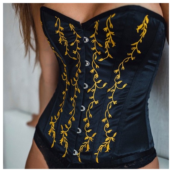 Underbust Climbing Plant Negro