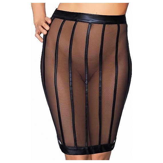 Socorro Falda Estilo Lápiz - Negro