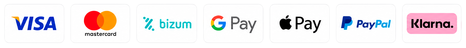 Métodos de pago disponibles en Plassimo